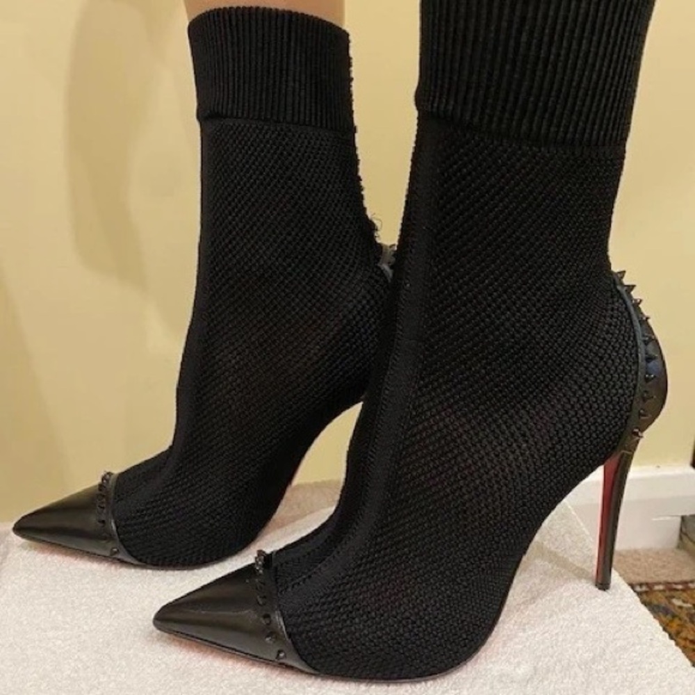 Christian Louboutin Black Heeled Boots